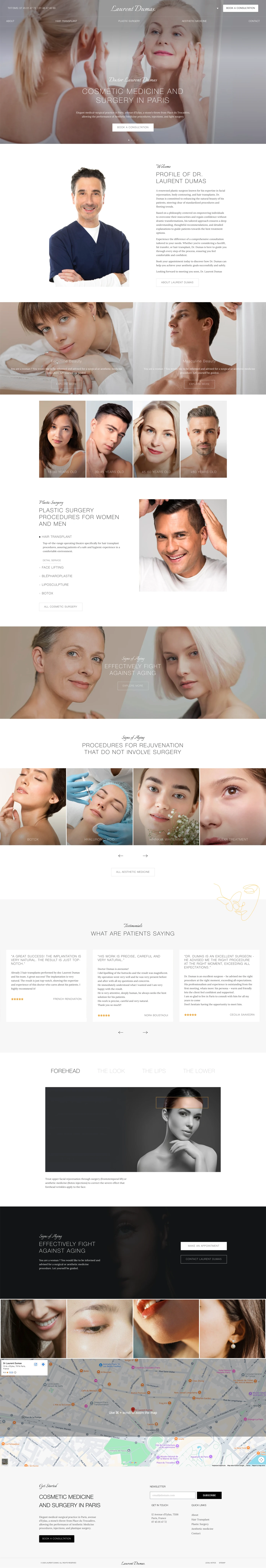 Website after the redesign