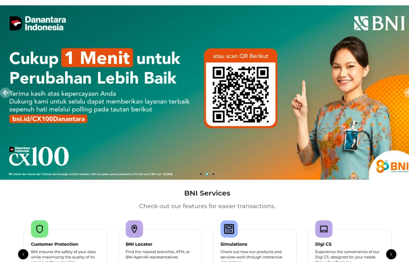 Bank Negara Indonesia hero view