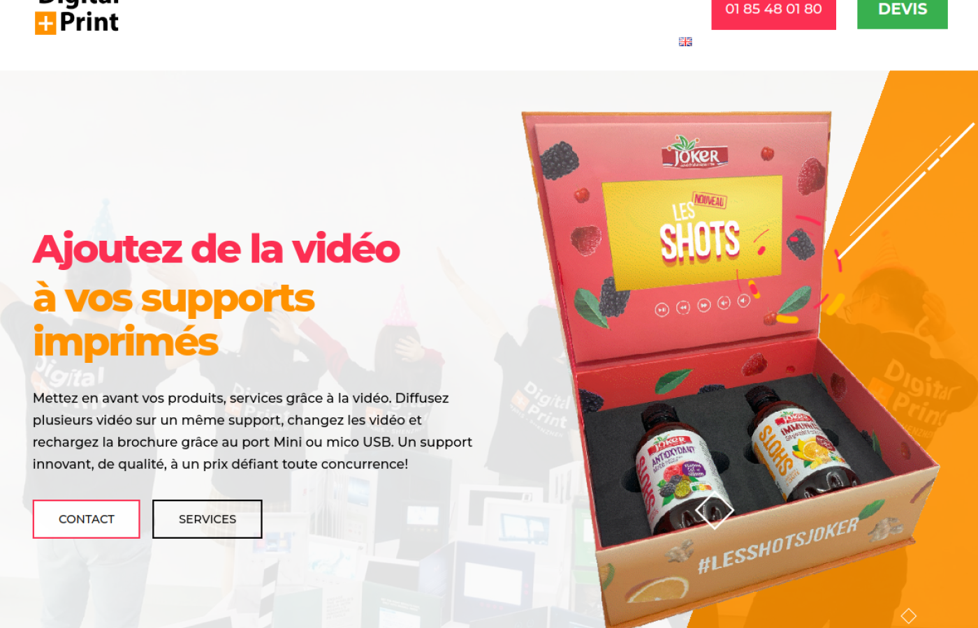 Digital Plus Print — site web réalisé par Histoires Digitales