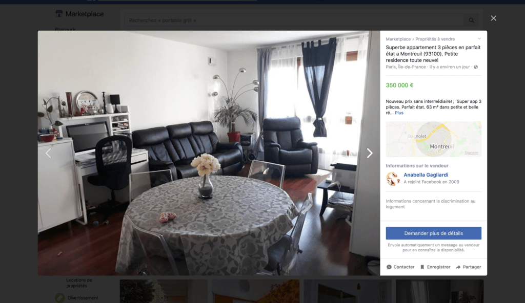 nce immobiliere sur Facebook Marketplace