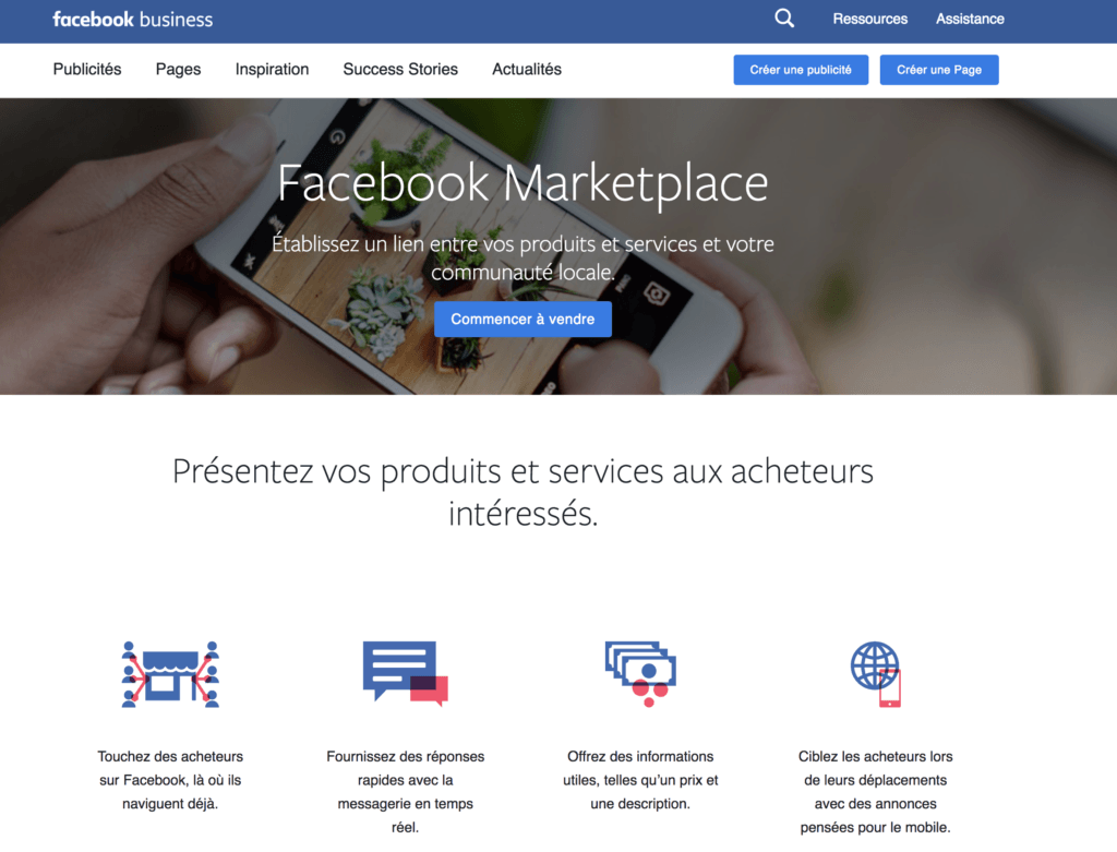 Facebook Marketplace pour l'immobilier